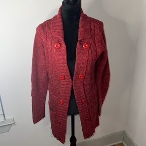 Alberto Makali Sz M open heavy knit long sleeve sweater